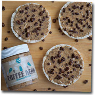 Beurre d amande proteine aux grains de cafe
