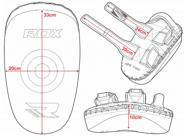 Arm Pad King White/Black