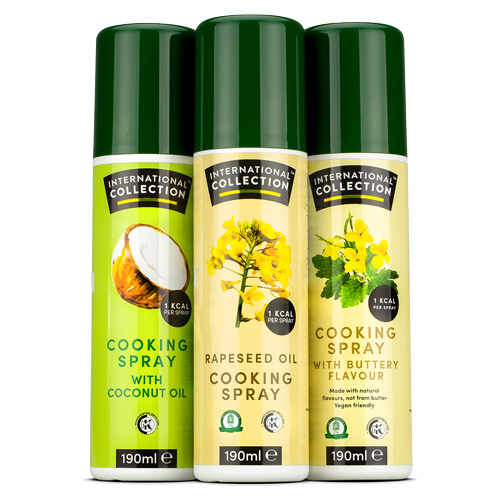 Cooking Spray : Spray de cuisson pauvre en calories de International  Collection