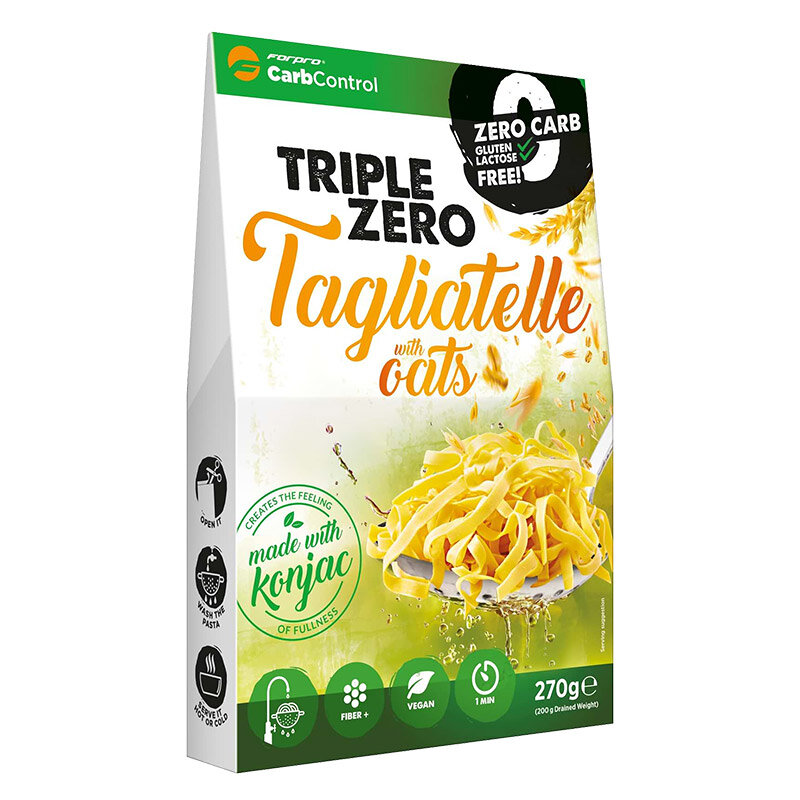 Triple Zero Tagliatelle Oats : Tagliatelle de konjac à l'avoine de